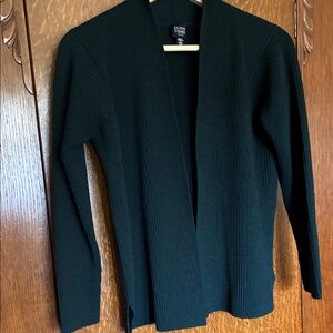 Eileen Fisher 100% Wool Navy Blue Cardigan / PP